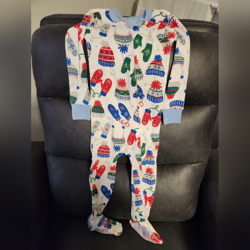 HONEST Baby Winter Festive Kids One Piece Pajamas